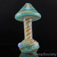 4.5" Mushroom Shape Tobacco Smoking Pipe Thick Collectible Glass Pipes - P740E
