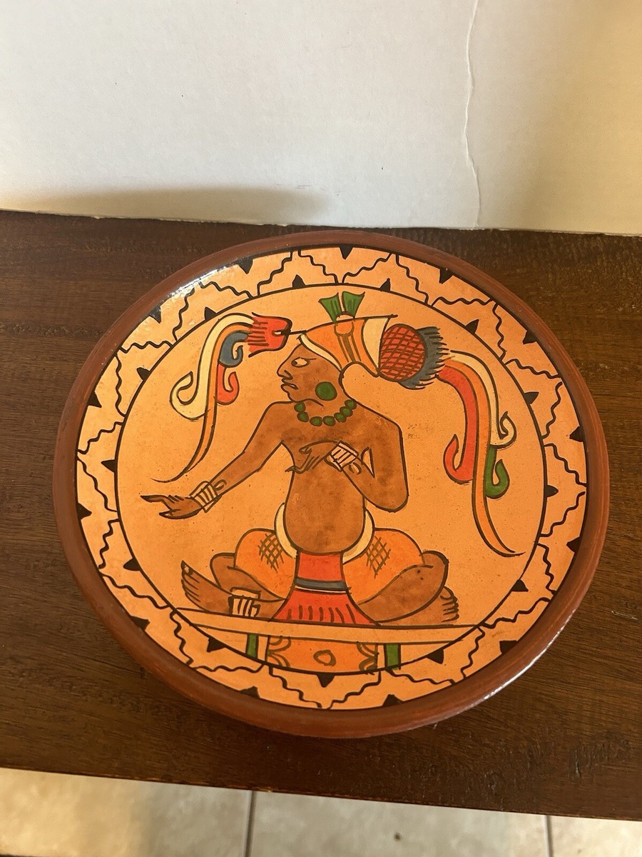 Vtg. Rare Mexican Tribal Handmade Pottery Dish | eBay