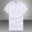 thumbnail 8 -  Men's V Neck Round Neck cotton T-shirt Slim Fit Short Sleeve Solid Color Casual