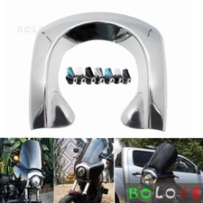Fairing Headlight Bezel Chrome Trim Cover For Harley Dyna FXDXT Street Bob FXDB