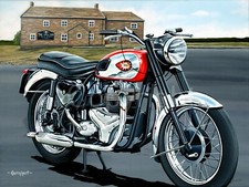 BSA Super Rocket Classic Motorbike Metal Wall Art 3 Sizes To Choose From
