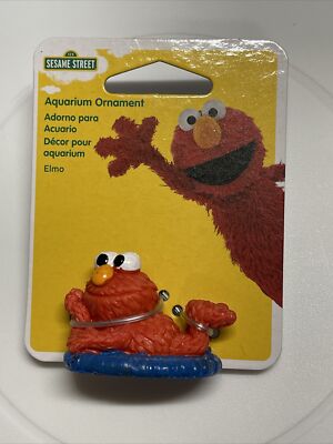 New Sesame Street Mini Resin Aquarium Decoration Ornament Penn-Plax ELMO