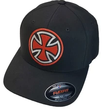 Chopper Iron Cross Patch on Flexfit 6377 Cotton Brush Twill L/XL 7 1/4" - 7 5/8"