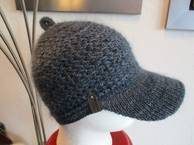 Knitted hat men's size 56-60 Malabrigo merino wool mohair, Chanel, hand knit