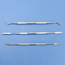 Modellier Werkzeug Spachtel Formen Modellbau Ton Wachs Gips Töpfer Spatel 3-tlg