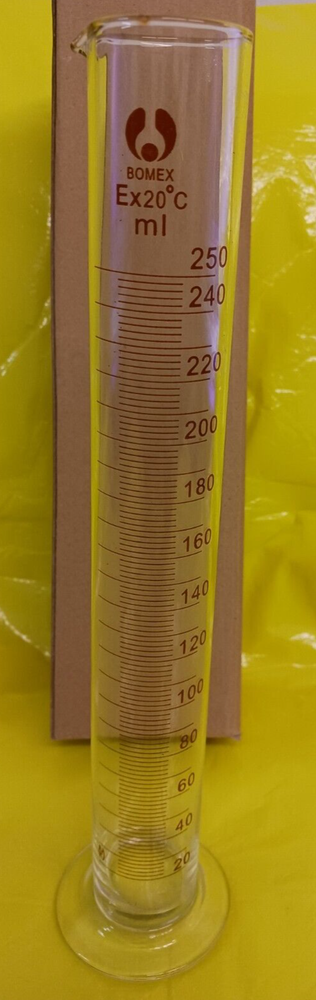 Bomex 250ml Glass Graduated Measuring Cylinder GC-BG-250ml