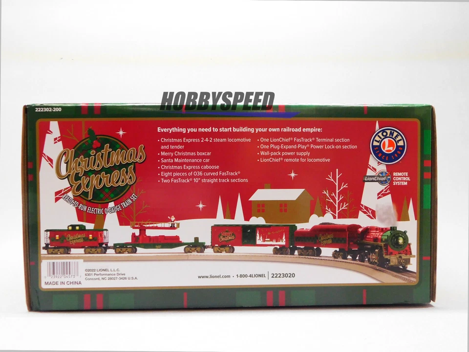 LIONEL CHRISTMAS EXPRESS LIONCHIEF TRAIN SET BLUETOOTH 5.0 O GAUGE 2223020 NEW - Image 4 of 4