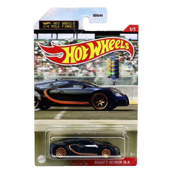 Bugatti Veyron 16.4 Black Hot Wheels 1/4 Mile Finals 2021