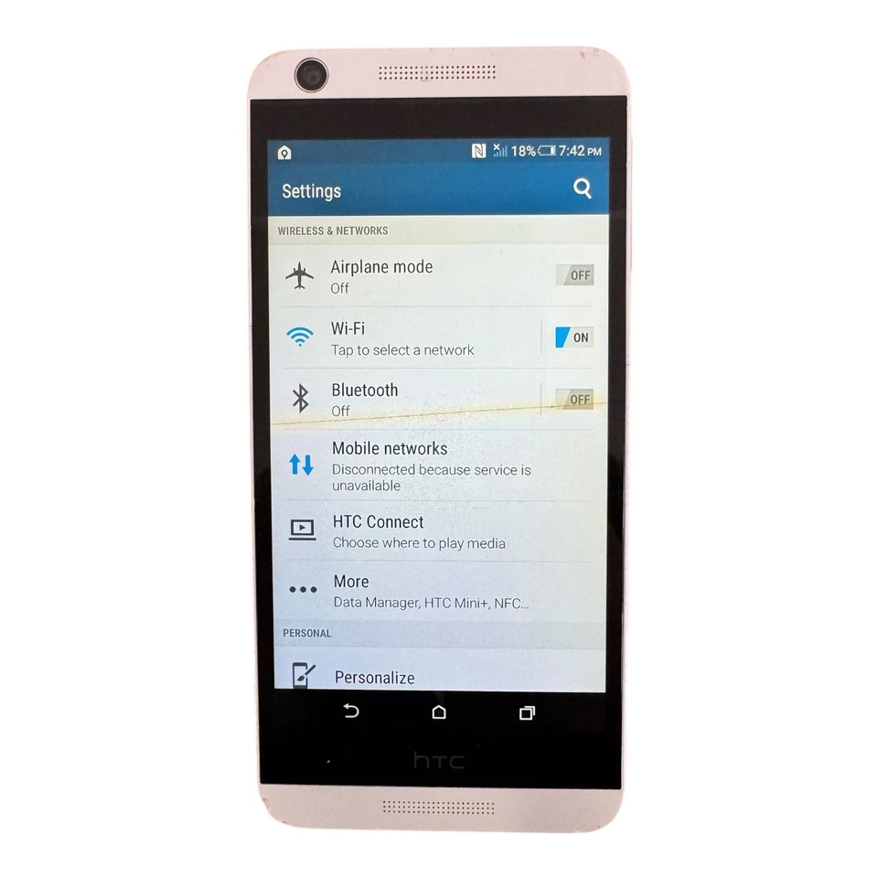 Smartphone HTC Desire 626 OPM9120 16GB 5.0” AT&T Android Blanco - Funciona, Defectos Foto 3 de 4