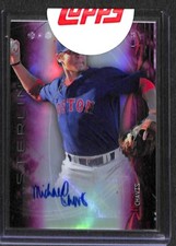 2014 Bowman Sterling Purple Refractor Autograph #BSPA-MIC Michael Chavis 3 of 99