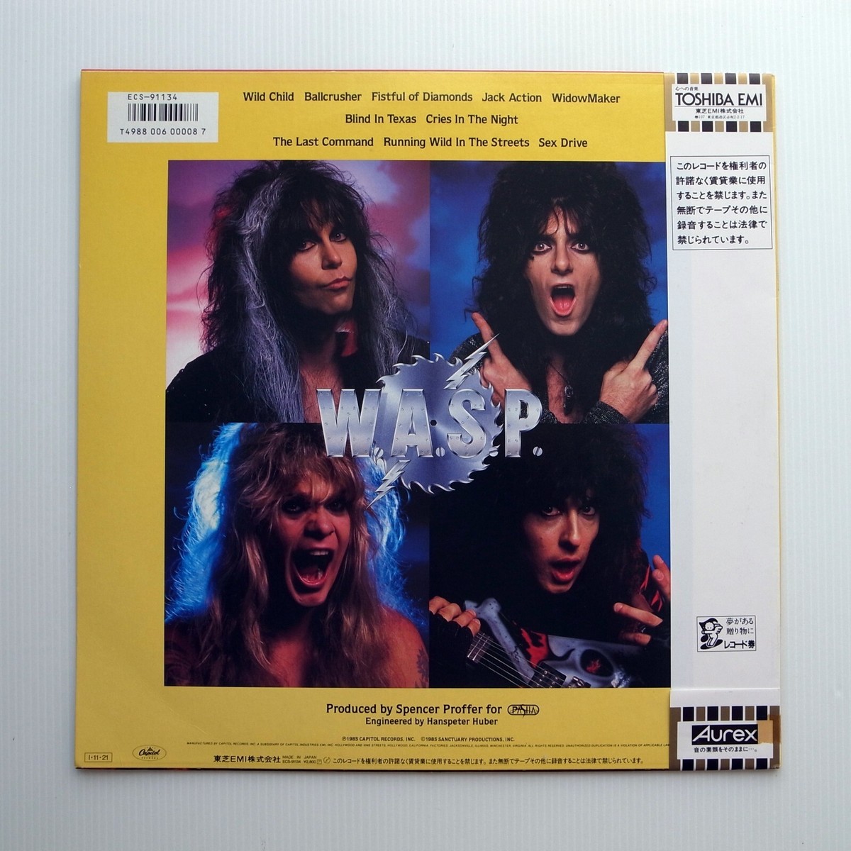 W.A.S.P. THE LAST COMMAND 限定LP レア W.A.S.P. THE LAST COMMAND