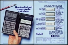 1987 HP-28C calculator photo Hewlett Packard vintage print ad