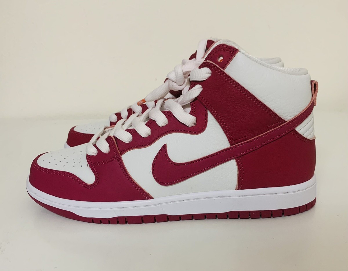 Nike SB Dunk High Pro ISO Mens Sz 10 Sweet Beet White Skate Shoes  DQ4485-600 NEW | eBay