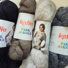 Katia Park Avenue - assorted shades - mohair blend mesh tubular yarn  - scarves