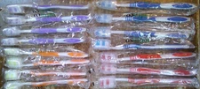 LOT of 15 Natraco individually wrapped toothbrushes w/ protective plastic covers