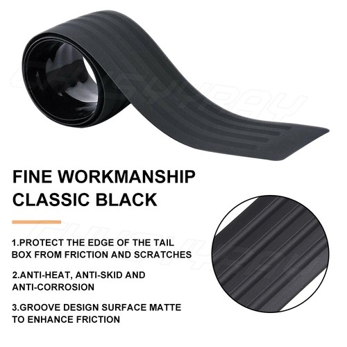 For Toyota Prius Rear Bumper Protector Guard Trim Cover Rubber Strips 104CM - Picture 6 of 11