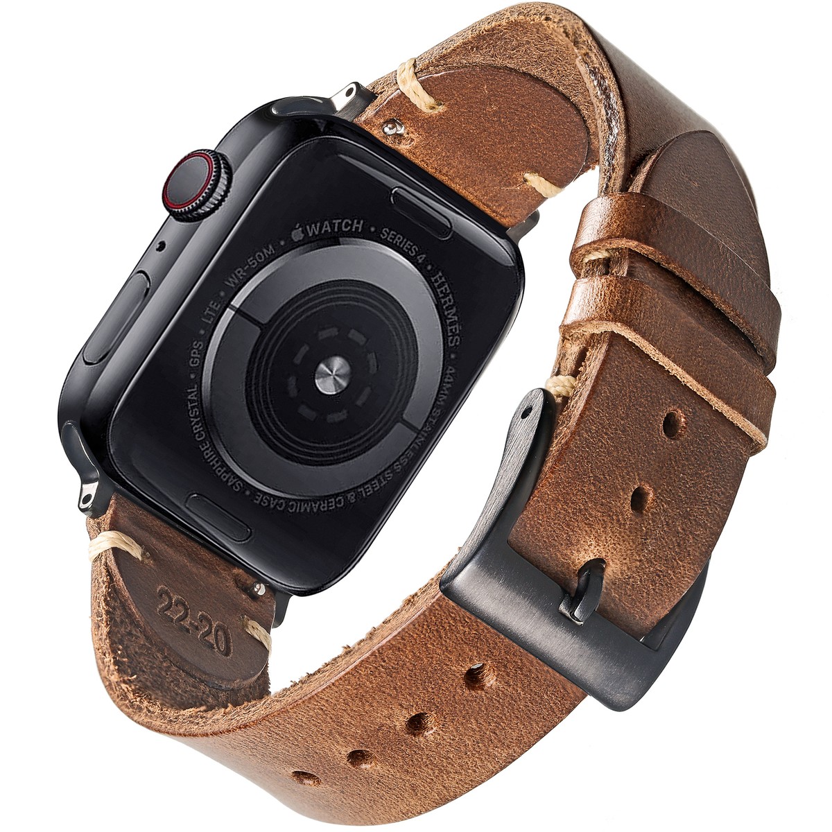 Apple watch bands 38-41mm 42-45mm real leather band Apple Watch 42·41·40·38 mm | Leather One Slim Band – Ringke  main image 3