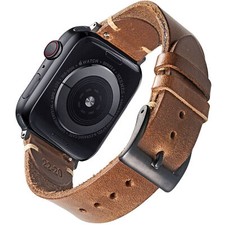 Horween Leather Watch Band For iWatch 42/44/45/38/40/41/49mm/Ultra 9/8/7/6/5/4/3