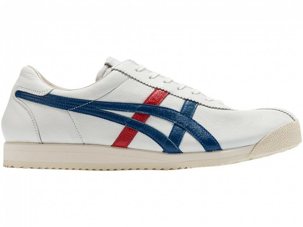 Asics Onitsuka Tiger TIGER CORSAIR DELUXE 1181A155 WHITE BLUE With Shoe Bag eBay