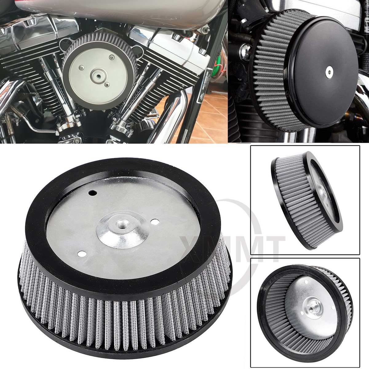 Sucker Air Cleaner Filter Grey Element For Harley Touring FXD 97