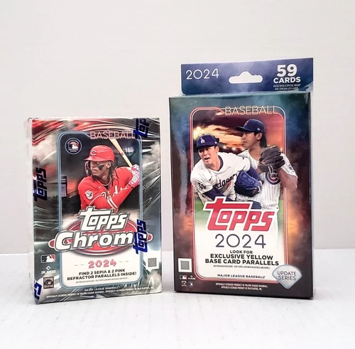 2024 Topps Chrome MLB Blaster & Topps Update Series Hanger Factory Sealed