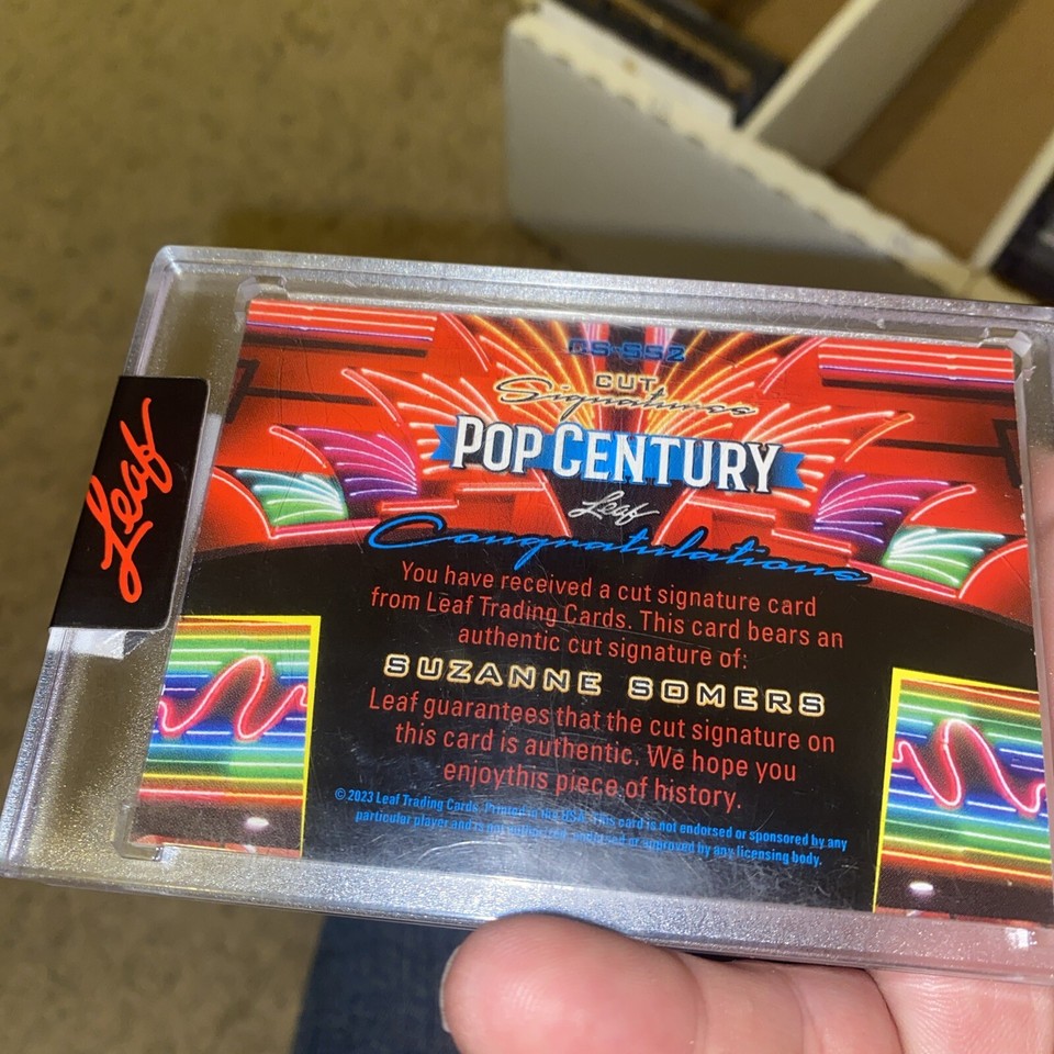 2023 Leaf Metal Pop Century Cut Signatures Suzanne Somers Auto 🪦 THREES