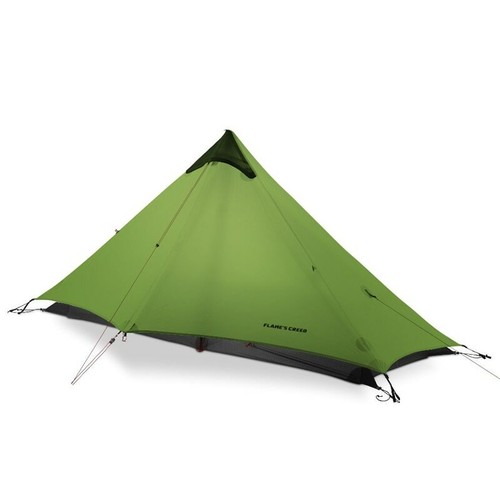 2 Person Ultralight Camping Tent 3 Season Professional 15D Silnylon Rodless Tent - Bild 13 von 16