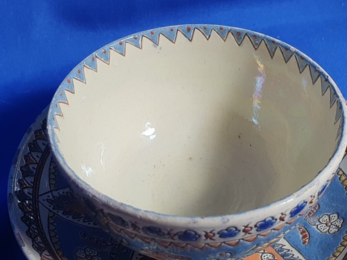 A Pair of Late 19th C Swiss Thoune Tea Cups and Saucers - Picture 5 of 20