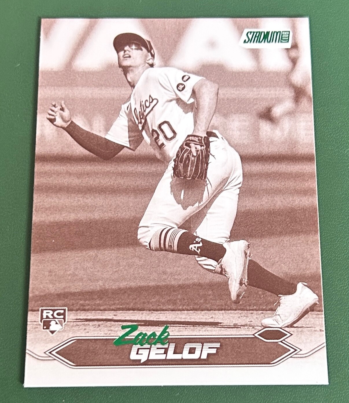 Zack Gelof 2024 Topps Stadium Club #281 Rookie Sepia Parallel Oakland A's