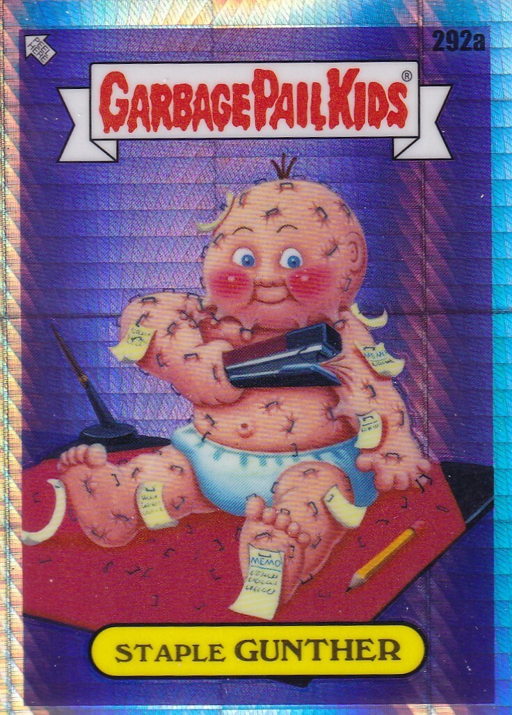 STAPLE GUNTHER TOPPS CHROME GARBAGE PAIL KIDS GPK OS7 PRISM REFRACTOR #292A 2024