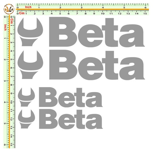 Beta adesivi vinile pre spaziato moto sponsor sticker helmet 4 pz. cm. 10-15 - Imagen 8 de 8