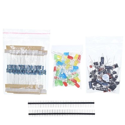 Electronic Component 830 Hole LED Buzzer Capacitor Resistor Basic Starter Kit