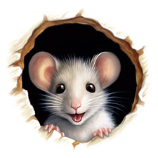 Autoaufkleber Sticker Maus Aufkleber 9X9 cm