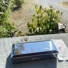 NOS Vintage 80's Gillette Atra Reed & Barton Silverplate Razor Set in Box