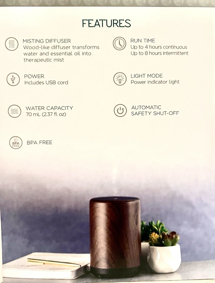 Essential Oil SpaRoom HerbalAir 2.0 Diffuser & doTERRA Supermint 15ml combo NEW - Image 4 of 4