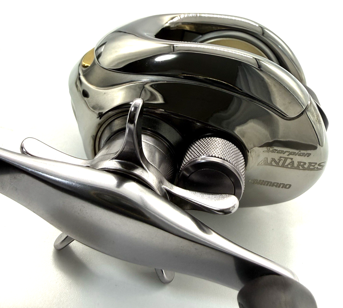 Shimano Scorpion Antares 左ハンドル Shimano Scorpion ANTARES Left Bait Casting Reel w/Box From JAPAN