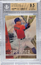 Marketplace image: 2017 Topps Finest SUPERFRACTOR 1/1 ~ GEORGE SPRINGER Card BGS 9.5 GEM MINT