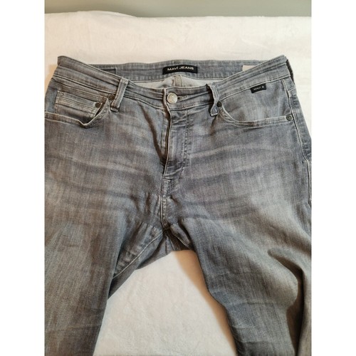 Mavi Jeans Mens 34x32 Gray Jake Slim Leg Classic Acid Washed - 第 2/13 張圖片