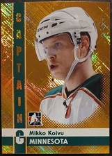 2011 - 2012 ITG Mikko Koivu Captain C Gold /50 #53 Hockey Card
