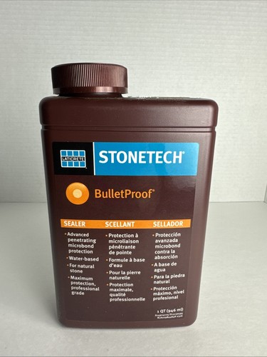 StoneTech BulletProof Stone Sealer 1 Qt & Revitalizer Cleaner 24 Oz - Picture 2 of 3