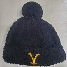 Yellowstone x BumbleBella by Jill Martin Sherpa Beanie Black One Size Very Soft!