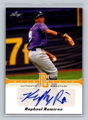 2013 Leaf Perfect Game #A-RR1 Raphael Ramirez Autographs Gold