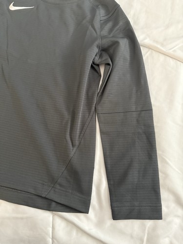 Nike Boys Medium Gray Dri FIT Pullover Long Sleeve Baseball MSRP $60 CT4052 - Picture 4 of 11