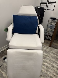White Padded chair Armrests anesthetic