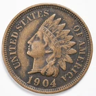 1904 Indian Head Penny Cent  Extremely Fine (XF)