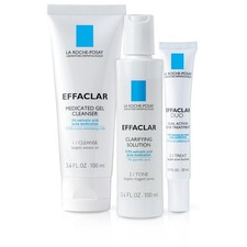 La Roche-Posay Effaclar Dermatological 3 Step Acne Treatment System, Salicylic A
