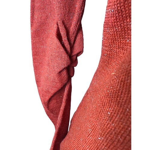 NWOT Pure Alpaca Burnt Orange 100% Peruvian Baby Alpaca Sweater Women's Size XS - Picture 4 of 10