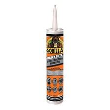 Gorilla Heavy Duty Construction Adhesive, White Glue, 9 9 Ounce Pack of 1 