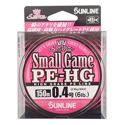SUNLINE PE Line Salt Mate Small Game HG 150m 0.4 6lb Sakura Pink