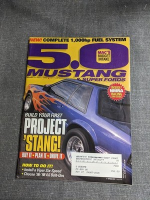 5.0 Mustang & Super Fords Magazine July 2003 Project Stang 1000hp Fuel System